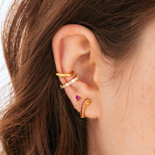  Tini Lux, Hypoallergenic Earrings, Astrid Studs, Silver, Titanium Stud Earrings for Women