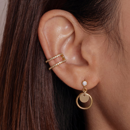 KIKICHIC Rainbow Baguette Ear Cuff