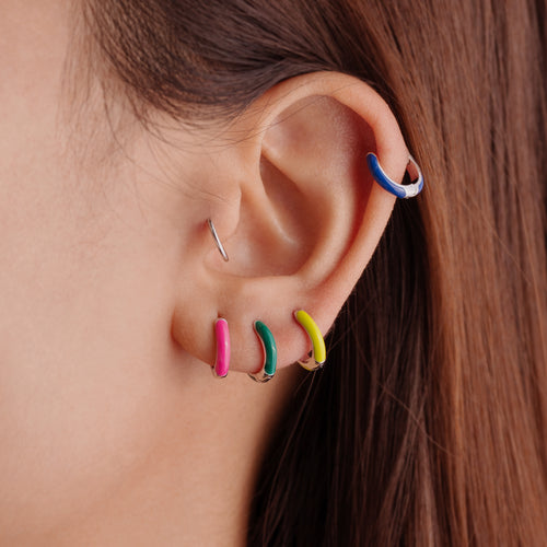 Linda Tahija ALPHA HUGGIE Earrings - Rainbow - Accessories-Jewellery :  Diahann Boutique - Linda Tahija W22