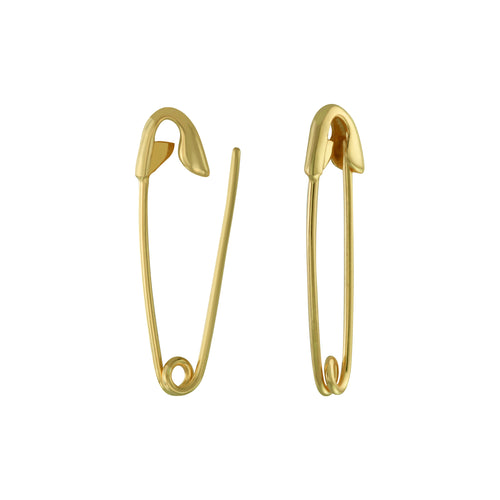 14K Gold Pavé Diamond Small Size Safety Pin Brooch – Nana Bijou