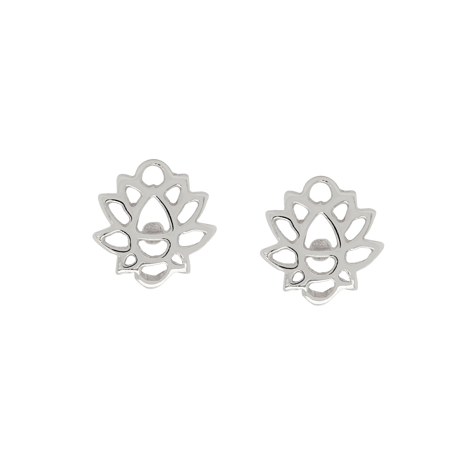 Zen Lotus Stud Earrings