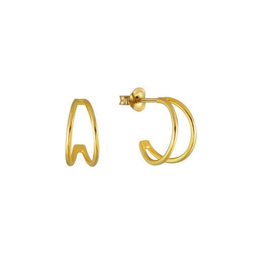 14K Solid Gold Endless Mini Hoop Earrings 10mm – J&CO Jewellery