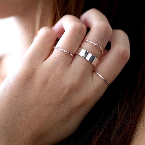 Pretty Heart shaped Silver Ring - Chandrani Pearls