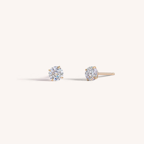 3mm Yellow Gold Ball Studs — Stucchi Jewelers