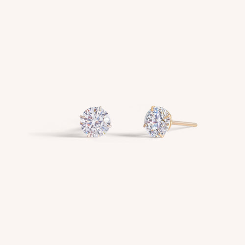 3mm Yellow Gold Ball Studs — Stucchi Jewelers