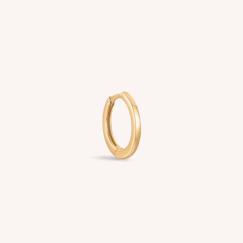 Thin Classic Solid Gold Hoop Earrings - Aris Designs