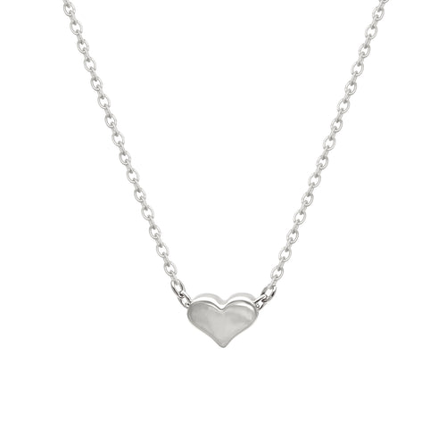 J&CO Jewellery Love Lock Charm Necklace Silver