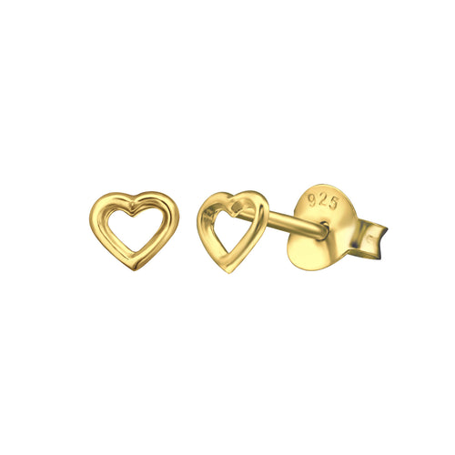 Classic Open Heart Stud Earrings – J&CO Jewellery