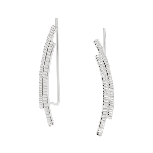 J&CO Jewellery Oxidized Safety Pin Earrings