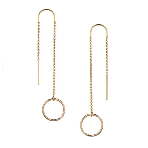 Wholesale Jewelry Supplies - 14k Gold Filled Threader Box Chain Earring  with Open Ring 80mm 3 inch Thread Earrings Dangle Gold Filled Earring  Findings Jewelry Making – HarperCrown