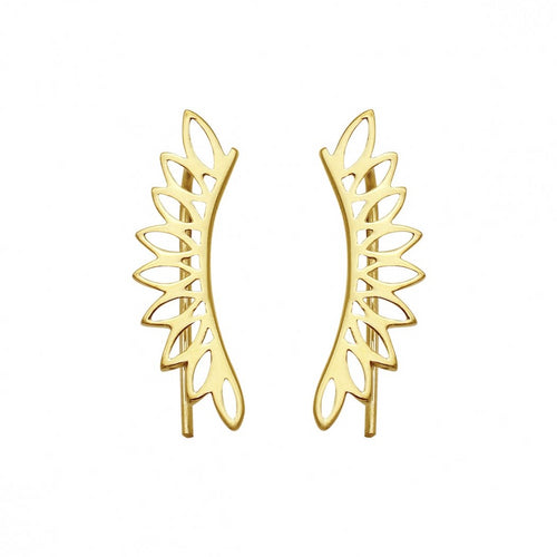 Safety Pin Earring EA20152 Gold Wholesale Price ($200 Minimum Purchase)