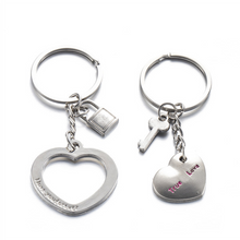 Load image into Gallery viewer, Couple&#39;s Key and Lock Keychain (Ships From USA)