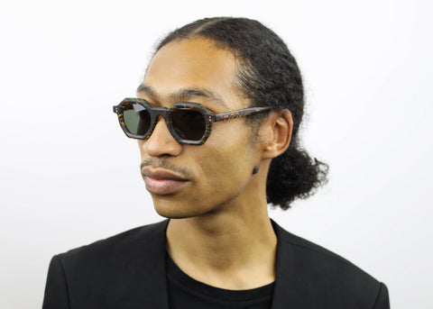 man wearing these luxury designer SEE sunglasses