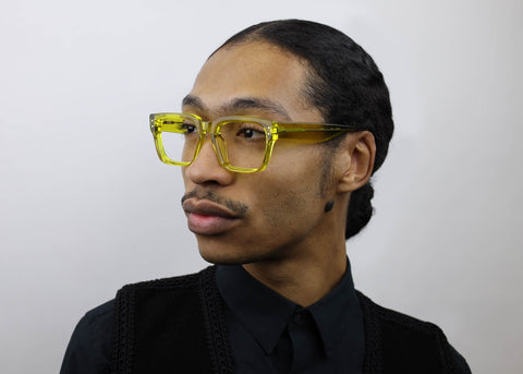 man wearing these SEE Eyeglasses