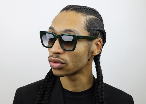 Man wearing these luxury designer SEE Eyeglasses