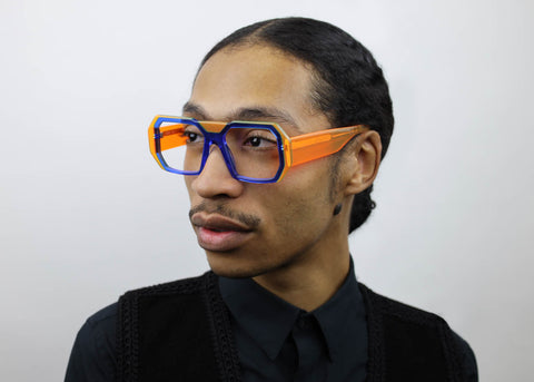 man wearing these SEE Eyeglasses
