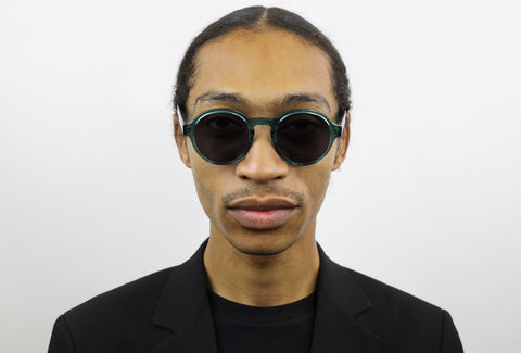 Man wearing these luxury designer SEE sunglasses