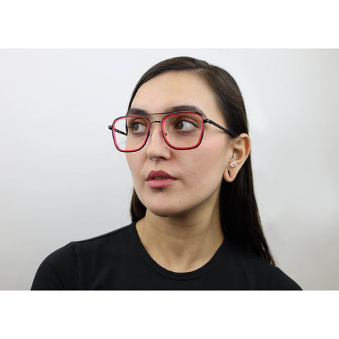 Woman wearing these SEE Eyeglasses