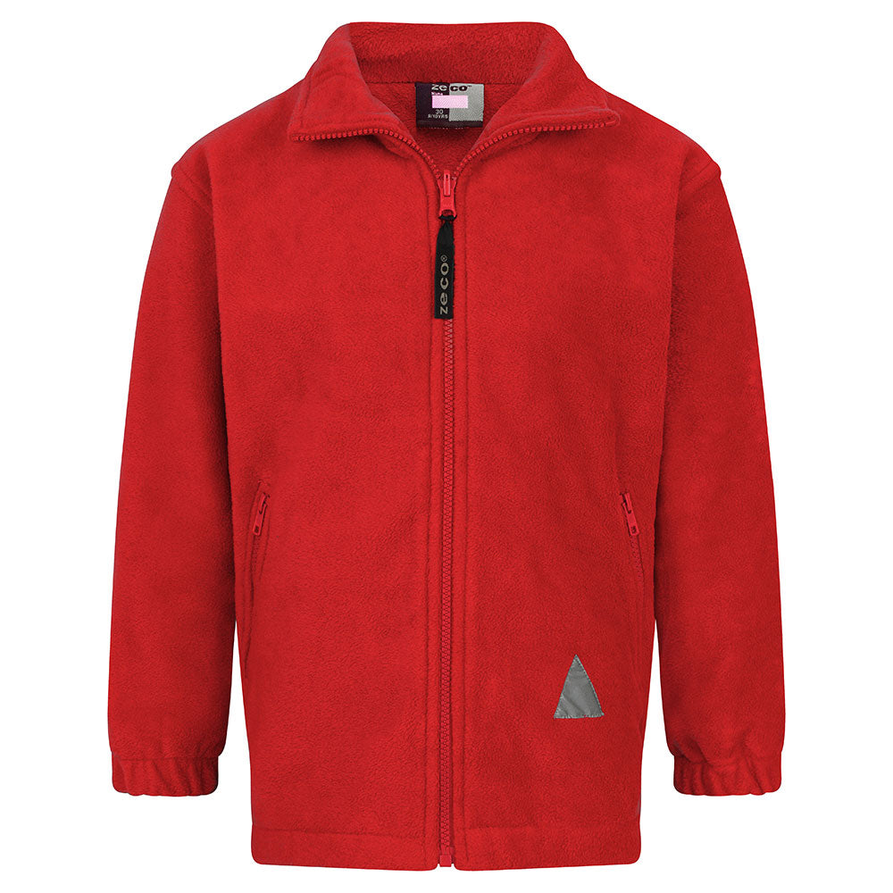 Red Polar Fleece Jacket – Uniforms By Niki