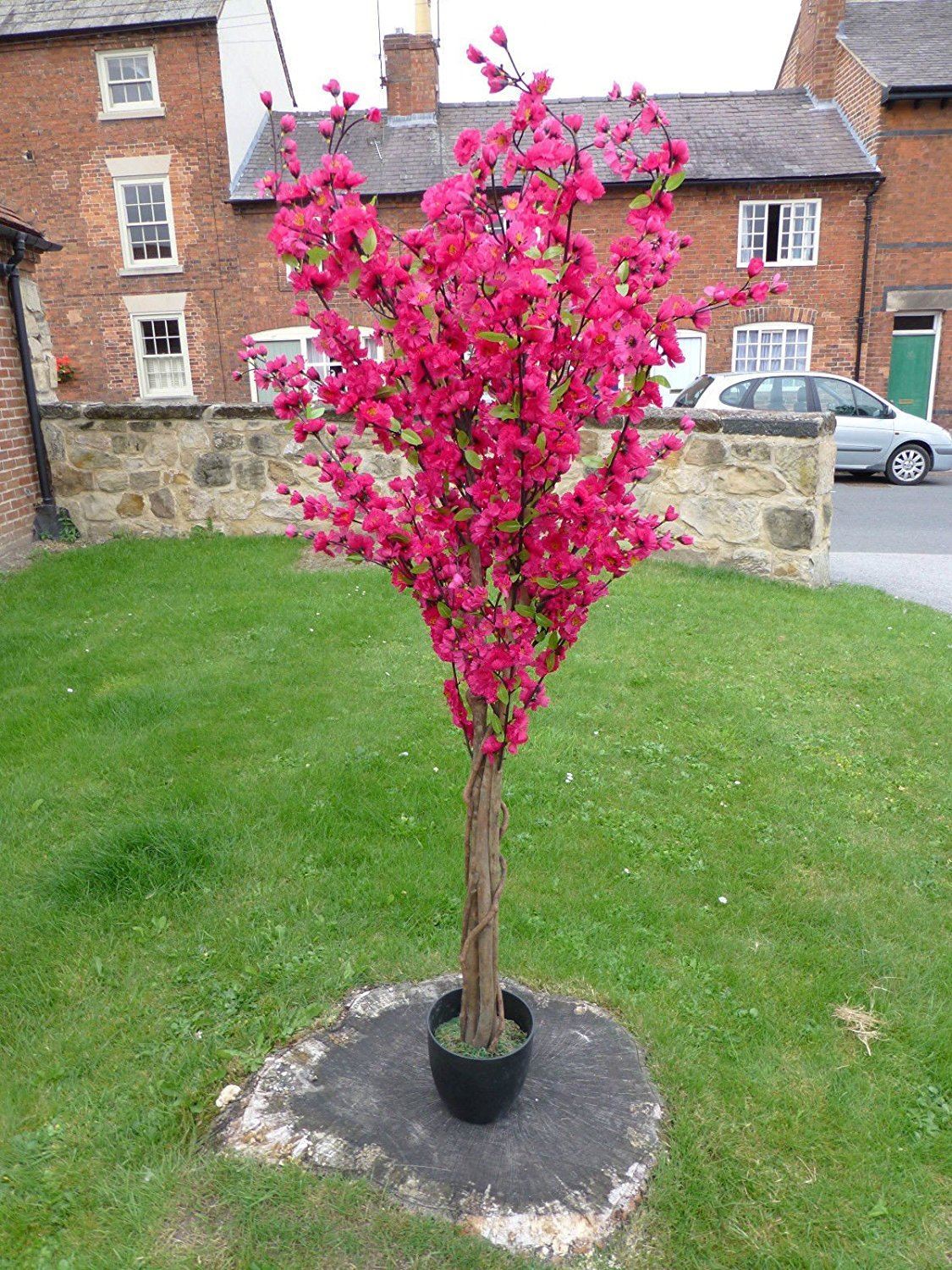 5 Artificial Tree Dark Pink Artificial Blossom Tree 1 7m Artifici Uk Gardens Co Uk