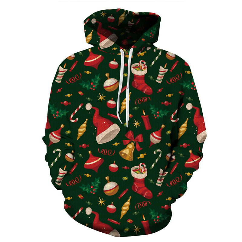 3D Print Hoodie | Christmas Gift Pattern Pullover Hoodie – cosplaysos