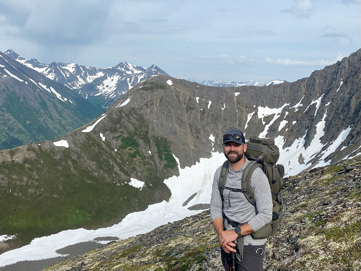 Steve on the 2022 Death Hike in Alaska