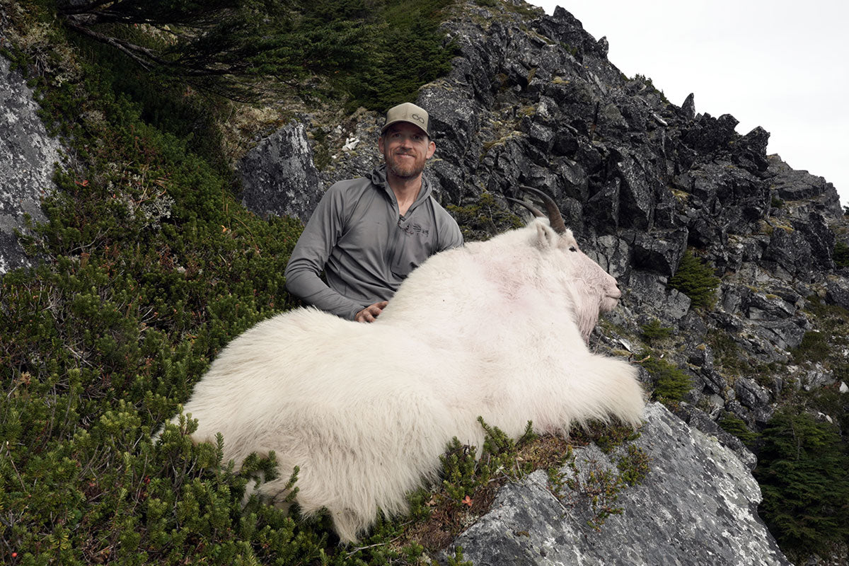 Mark with His Alaska Mountain Goat