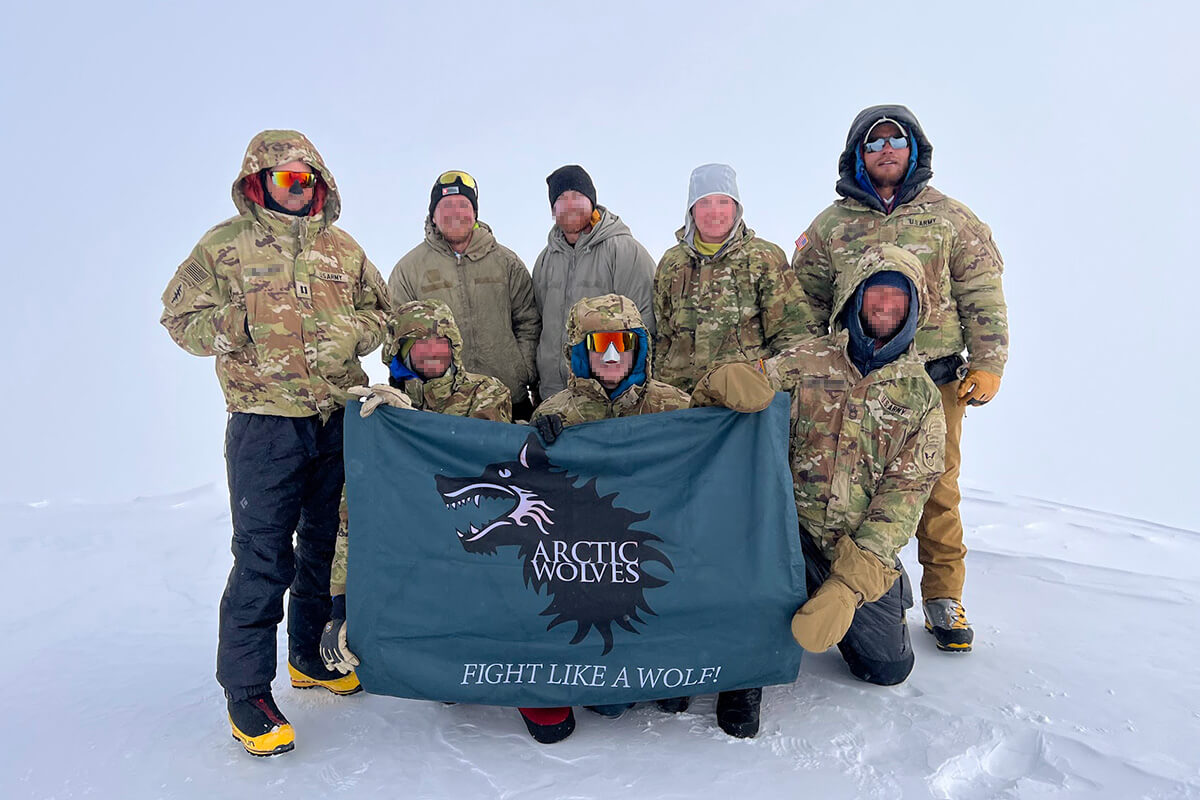 Sean with Teammates on Denali