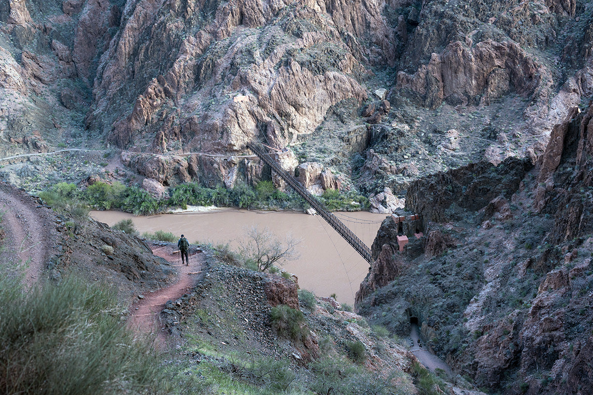 Descending to the Colorado River in the Grand Canyon