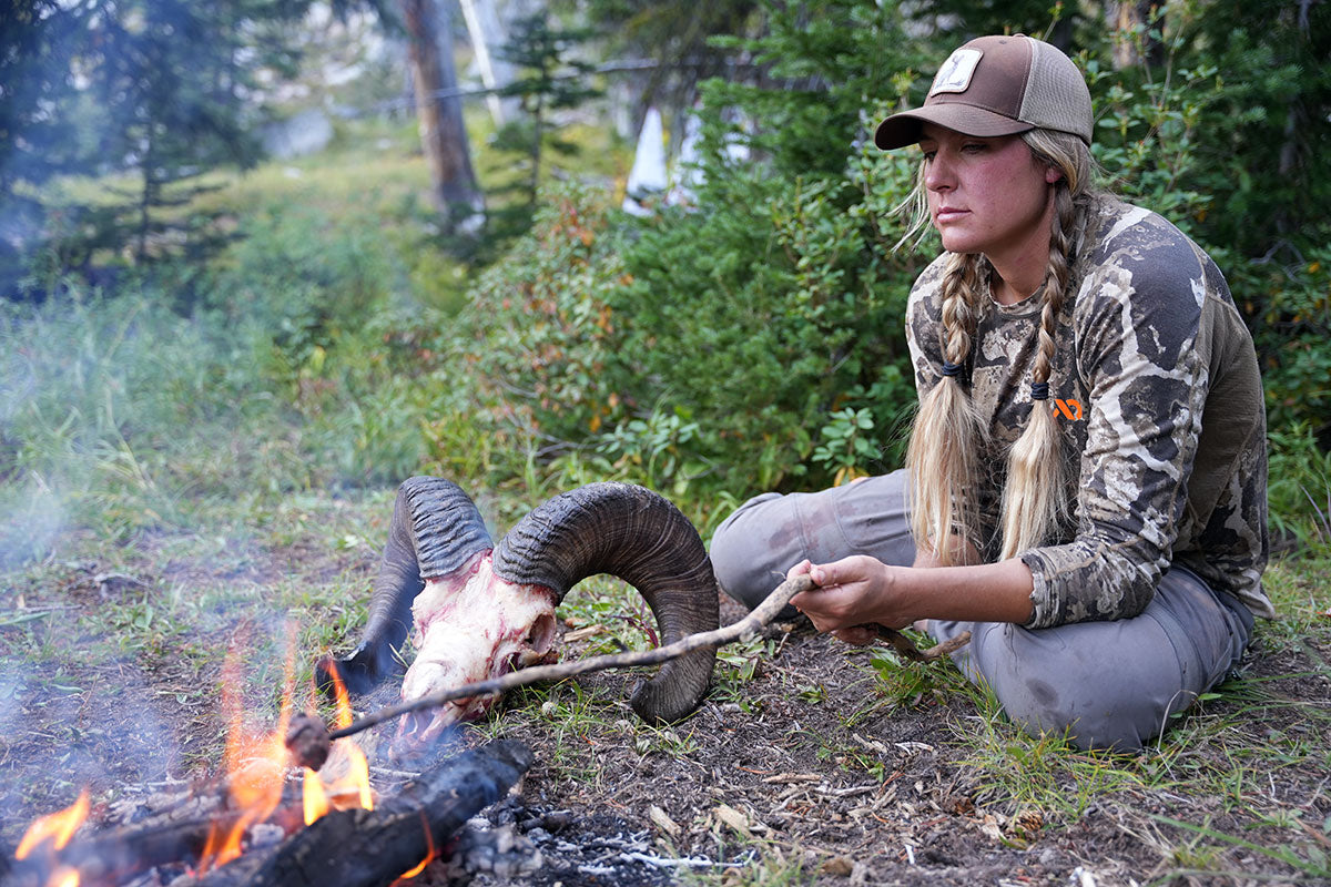 Bighorn Sheep Over the Fire