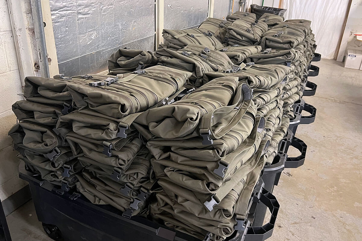 Production K4 Bags going through Quality Control Checks