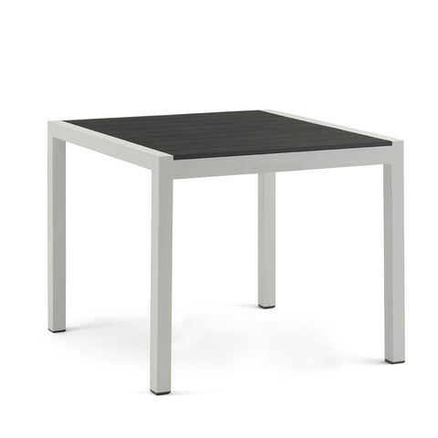 Alumnium Square Dining Table 90x90cm Outdoor Gray