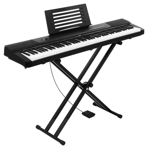 88 Keys Electronic Piano Keyboard - Touch Sensitive with Sustain pedal