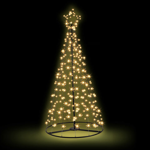 2.1M Warm White Solay-powered LED Christmas tree