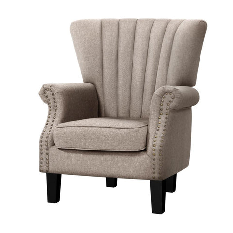 Fabric Armchair - Beige