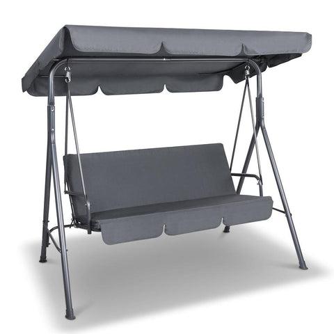 Swing Chair with Canopy - Grey