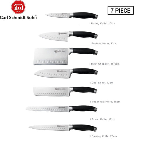 Shikoku 7pcs Knife Set Stainless Steel Blades Knives