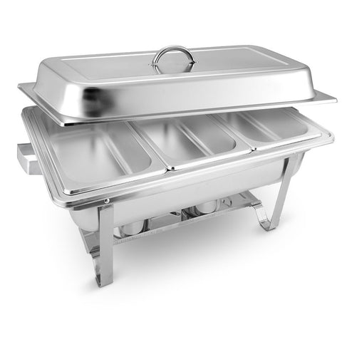 Stainless Steel Chafing Food Warmer Catering Dish 3*3L Three Trays