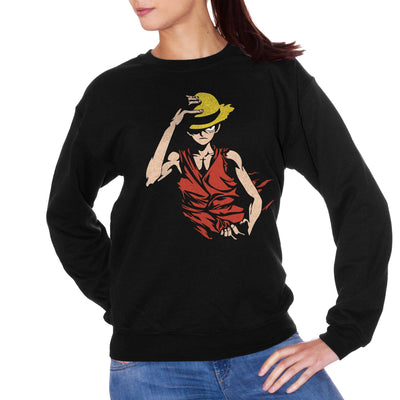 Felpa Girocollo Monkey D Rufy Face - One Piece – CUC chooseurcolor