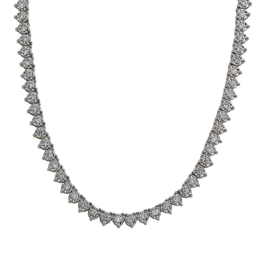 Tiffany&Co. Platinum Setting 82 Diamonds Strand Necklace