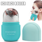 Naconic Ice Roller for Face and Eye, Ice Facial Cube, Ice Face Roller Skin Care Tools, Gua Sha Face Massage, Silicone Ice Mold for Face Beauty (Blue)