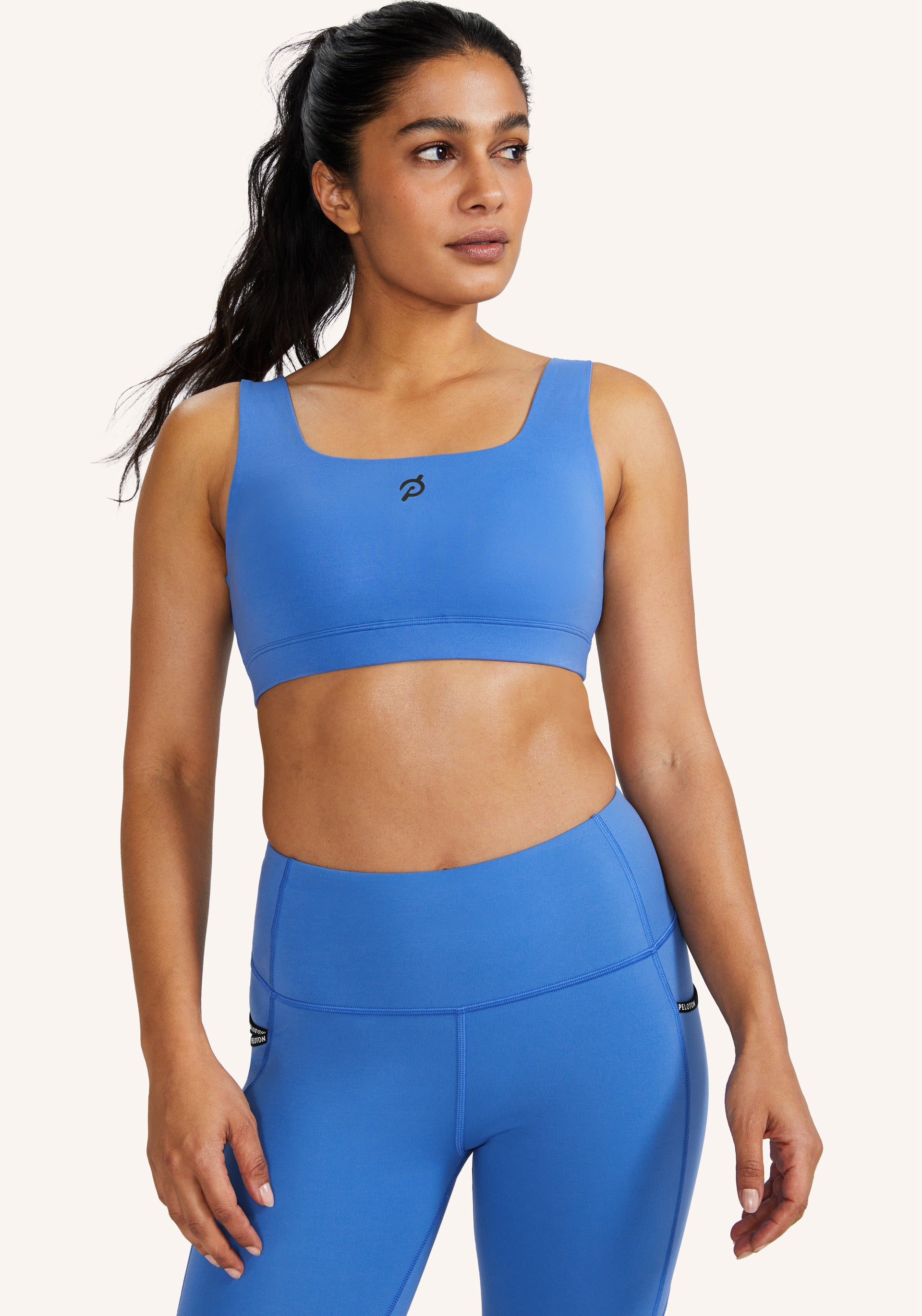 Precise And Charged High Neck Crop Bra – Peloton Apparel UK