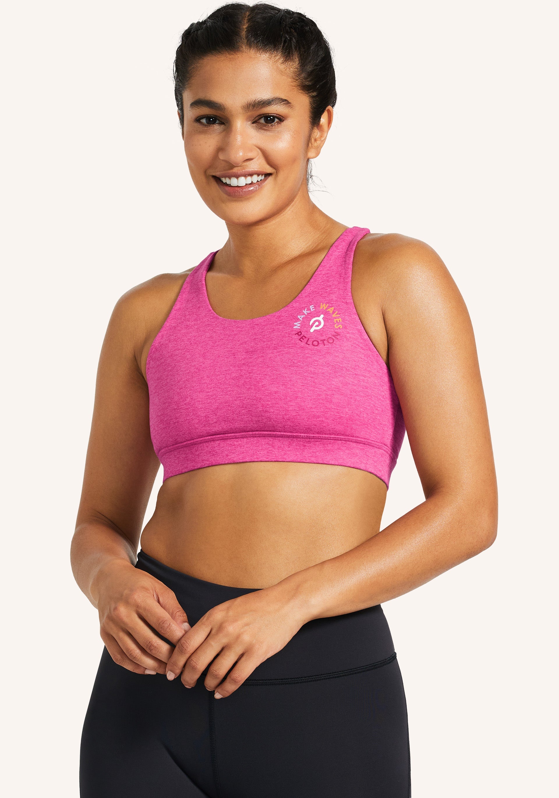 Peloton Womens Heathered Strappy Sports Bra in 2023