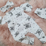 Lottie &  Lysh new baby monochrome gift set