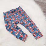 Fire engine baby leggings by bayridgecaskandkeg