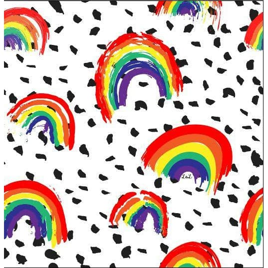 Rainbow jersey fabric 