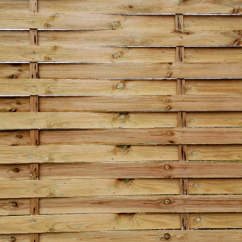 Double Slatted Fence Panel example