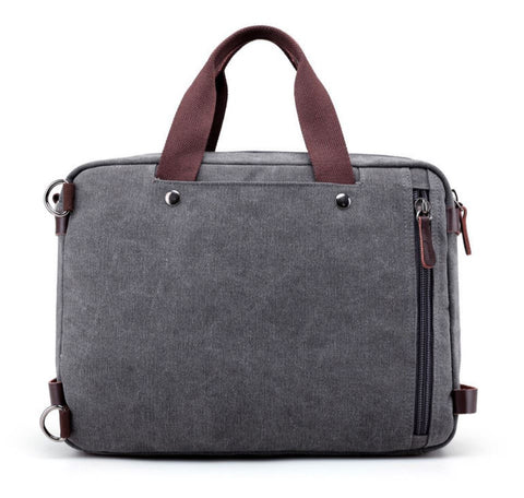 Canvas Men's Messenger Bag Back View