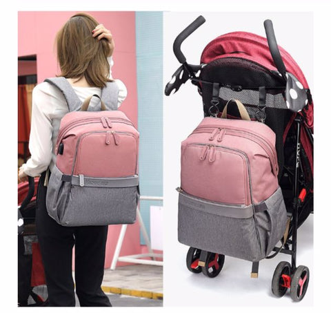 MACHINE BIRD Diaper Bag With USB - Stroller Straps - The Store Bags