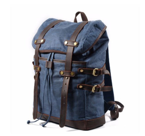 Men's Vintage Canvas Backpack Durable And Strong